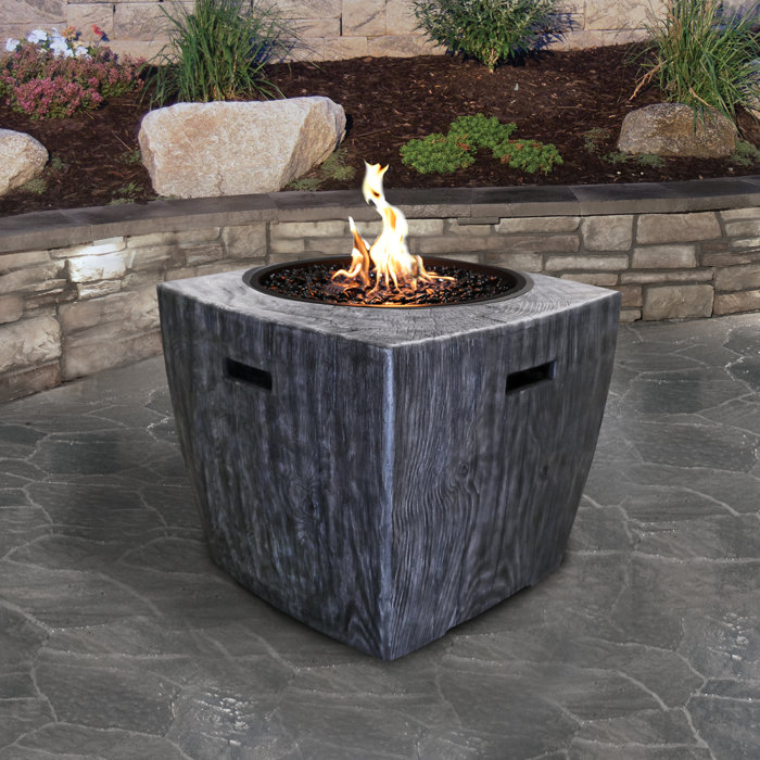 Sunbeam Wave Concrete Propane Gas Fire Pit Wayfair